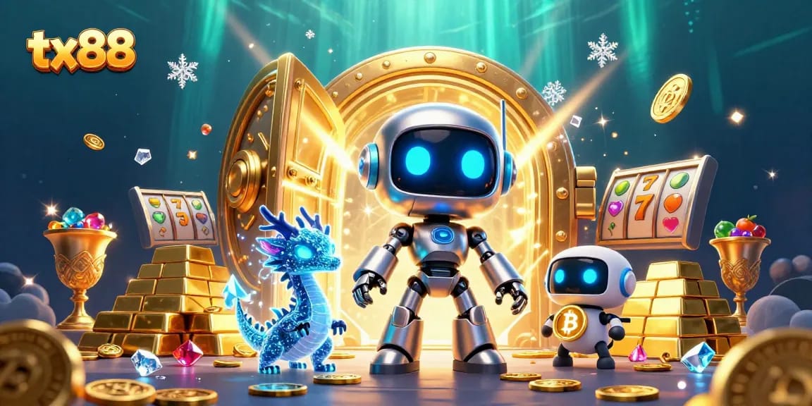 Experience the excitement of tx88 with vibrant casino elements and eye-catching characters.