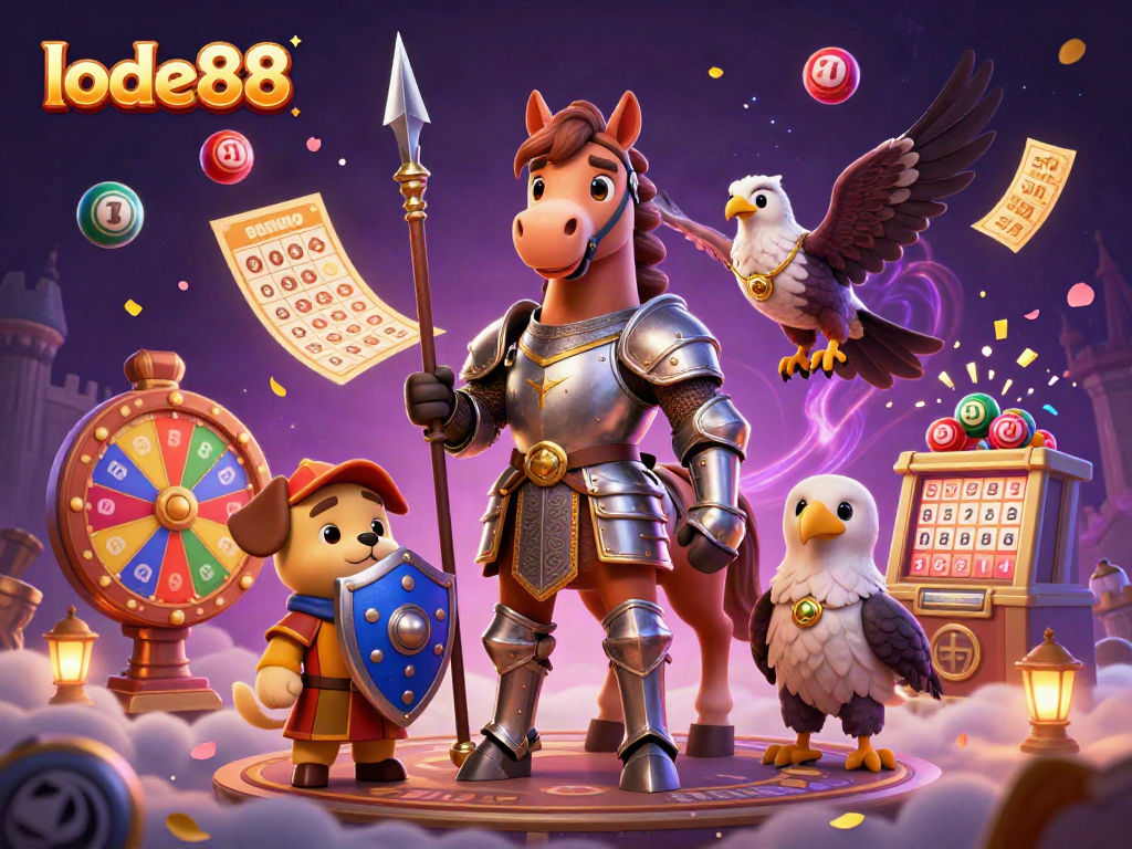 Experience exciting gaming adventures with lode88's vibrant characters and dynamic elements.