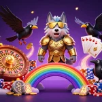 Engage with thrilling casino gameplay in hu-themed illustration featuring exciting gambling elements.