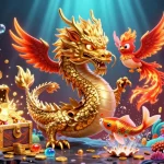 Win big at go9951 with the dragon, phoenix, and koi fish amid casino treasures.